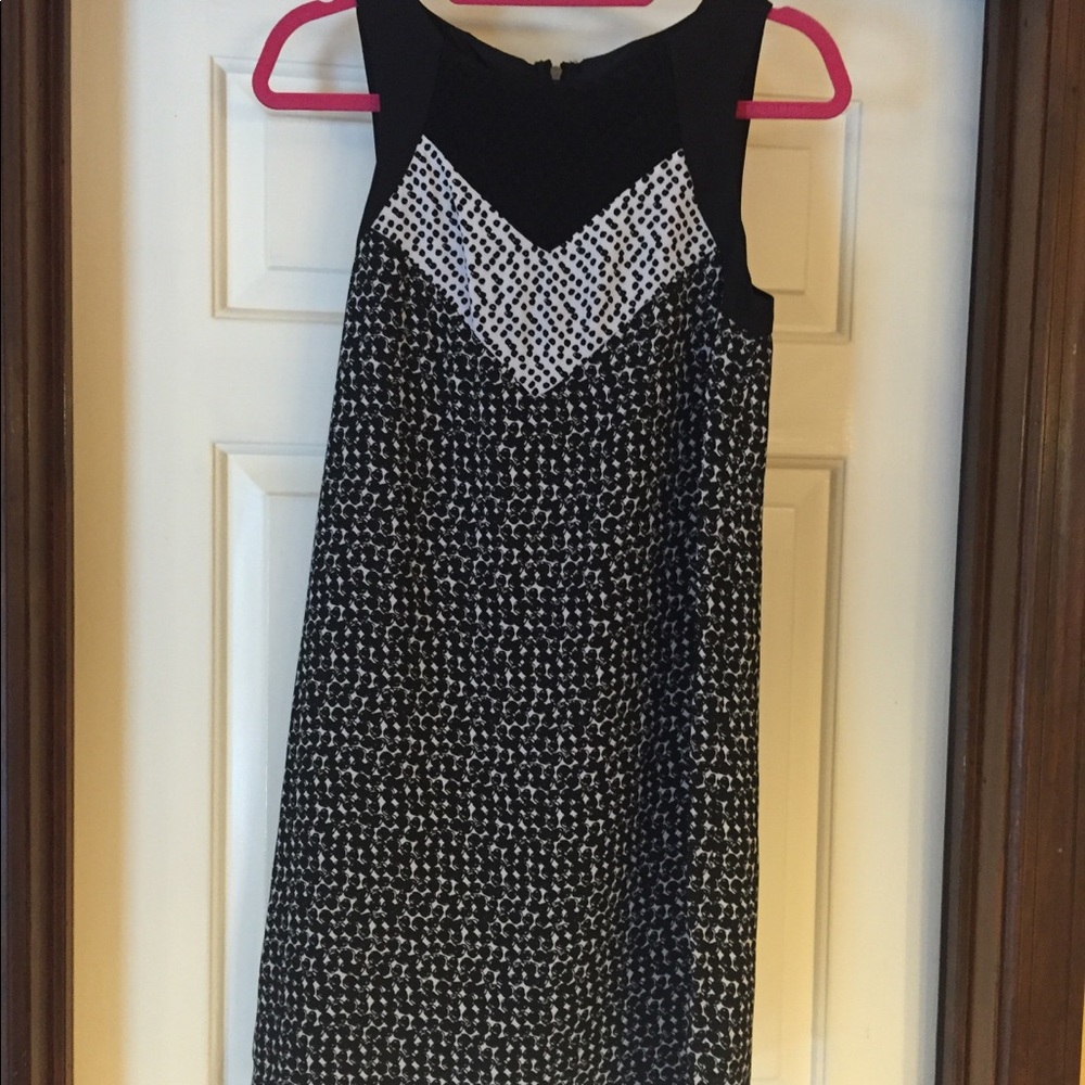 Kensie black and white shift dress